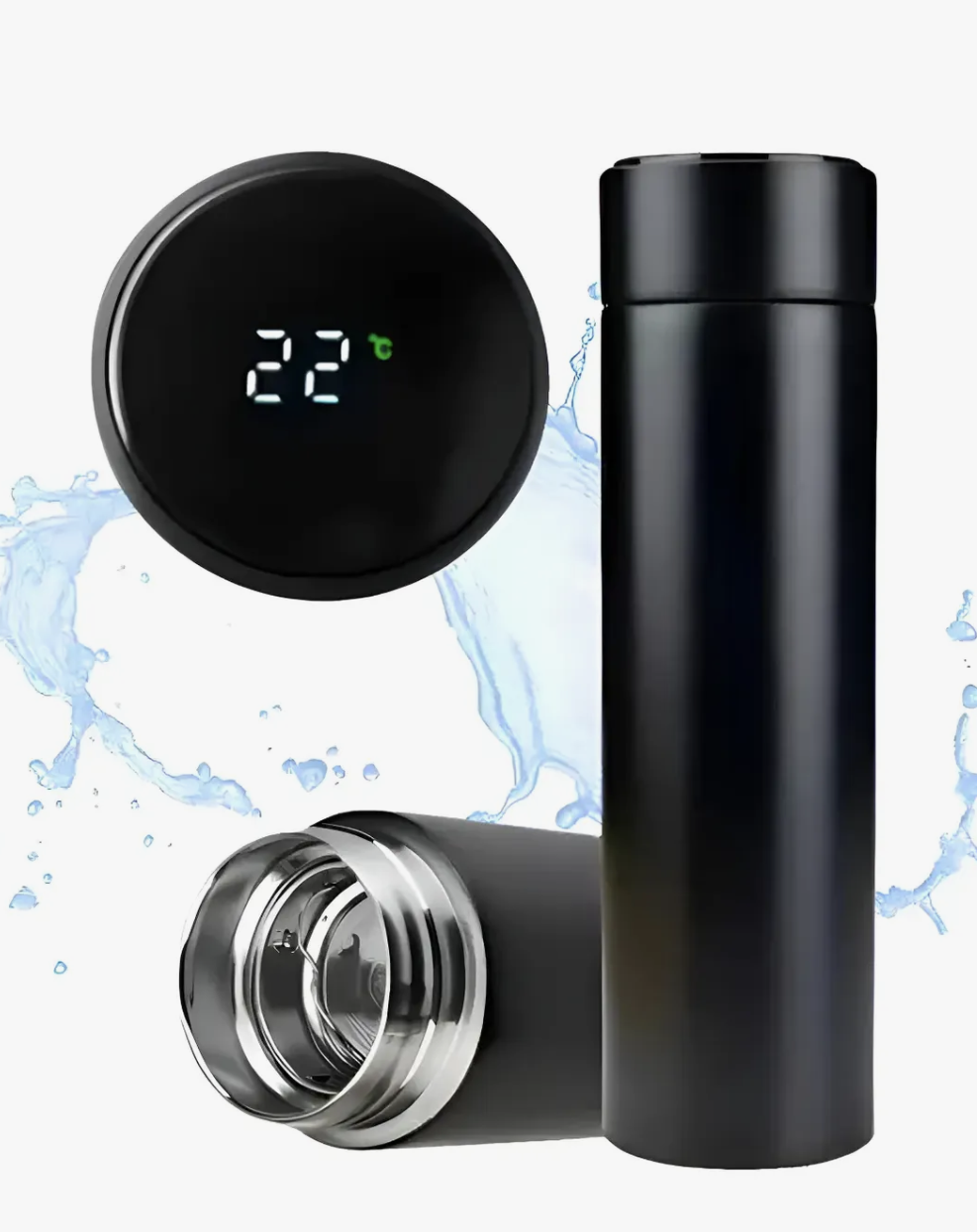 Copo com sensor temperatura preto