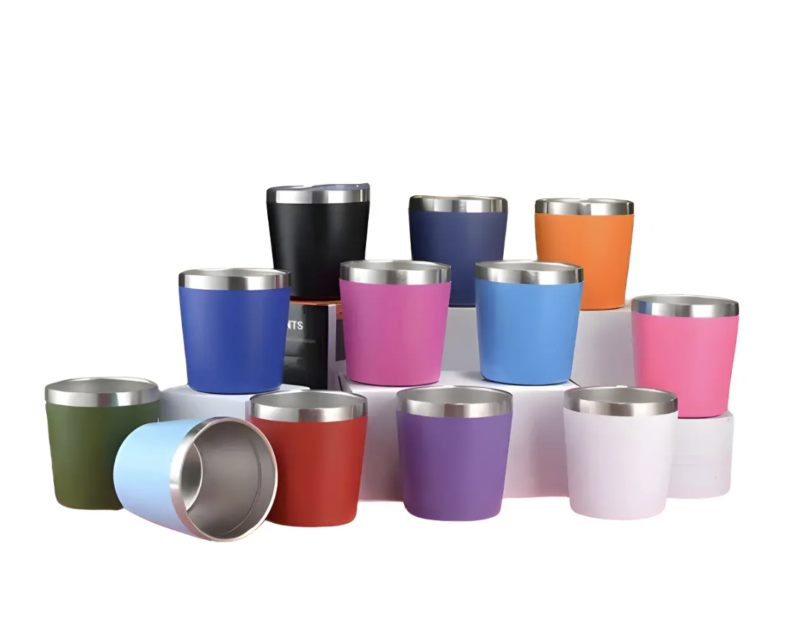 Mini copo caneca termica com tampa