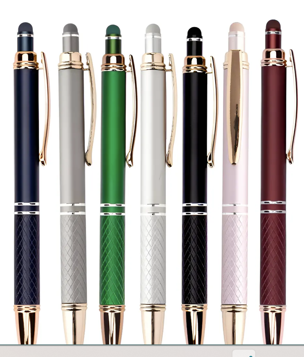Caneta metal luxo ponta touch executiva