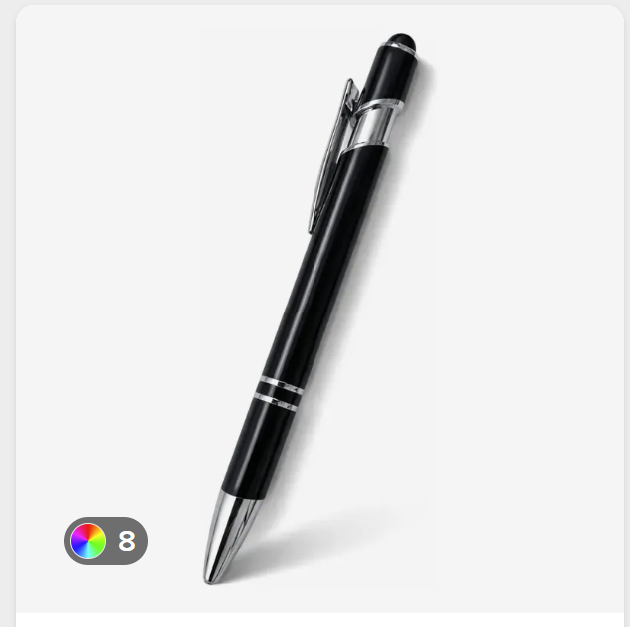 Caneta metal luxo ponta touch executiva