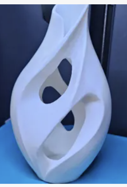 vaso elegante em formato de gota
