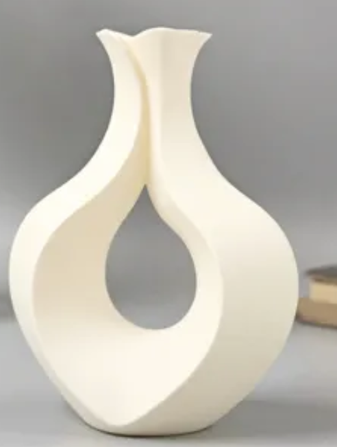 vaso elegante em formato de gota